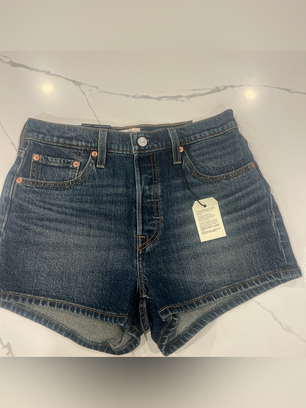Levi's 501 with stretch Blue Denim Shorts